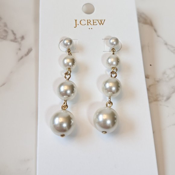 J. Crew Factory Jewelry - J.Crew Factory Pearl Drop Earrings